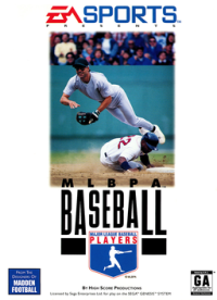 MLBPA Baseball Sega Genesis US box art
